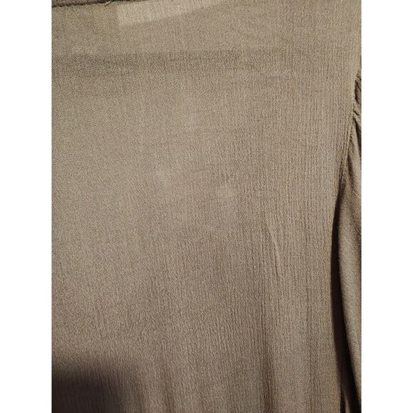 Umgee Wms M Green Embroidered VNeck Tunic Boho Western Prairie Festival‎ Rodeo - Picture 7 of 9